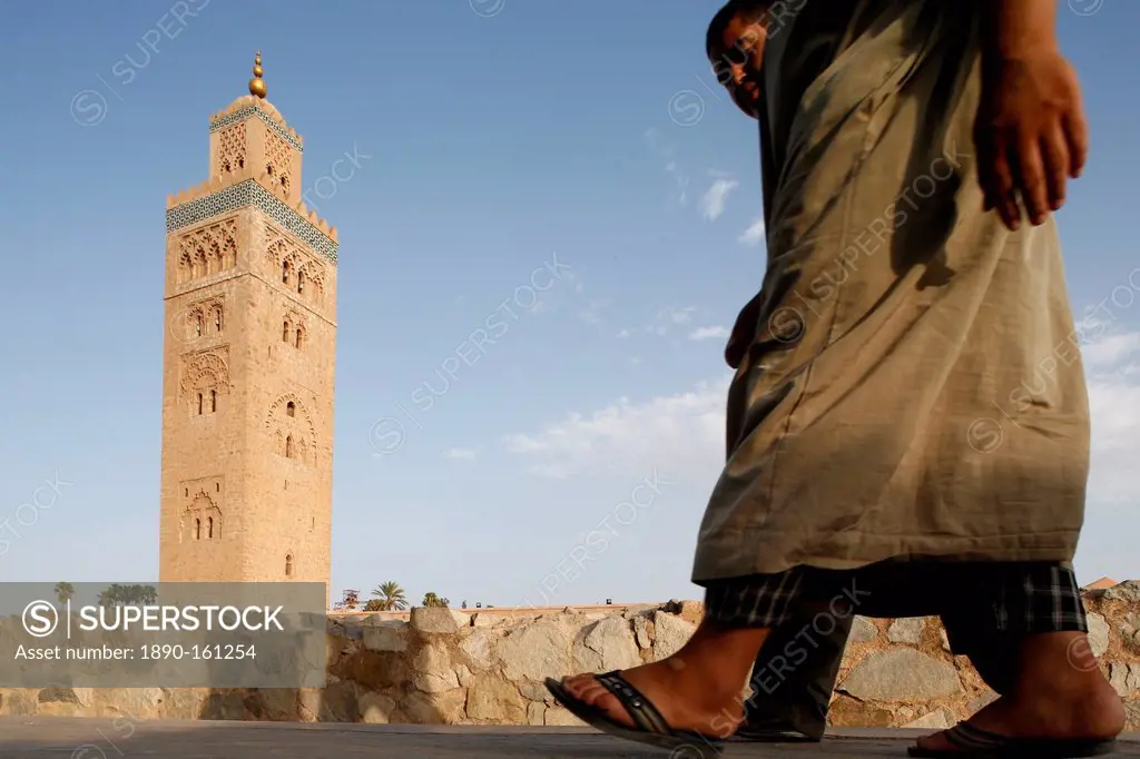Koutoubia mosque and minaret, UNESCO World Heritage Site, Marrakech, Morocco, North Africa, Africa