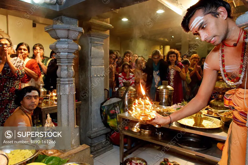 Celebration in the Paris Ganesh temple, Paris, France, Europe