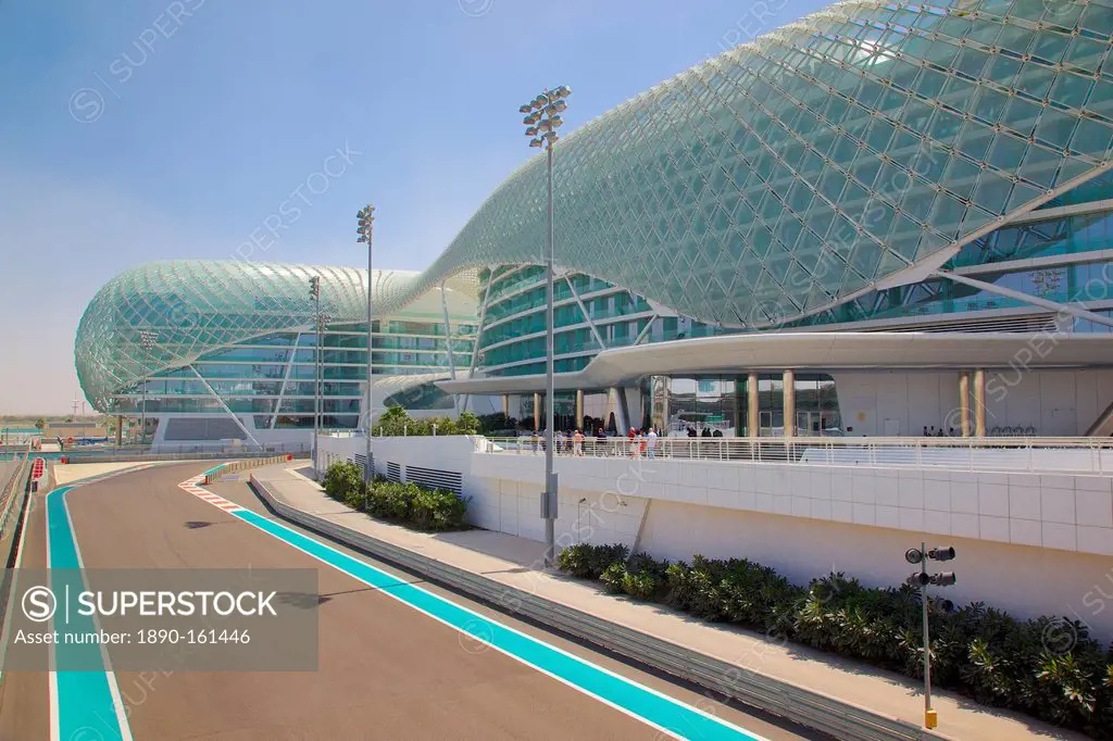 Viceroy Hotel and Formula 1 Racetrack, Yas Island, Abu Dhabi, United Arab Emirates, Middle East