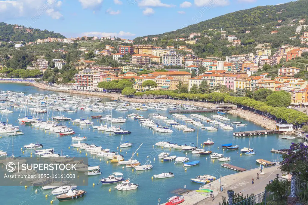 Marina harbour, Lerici, La Spezia district, Liguria, Italy, Europe