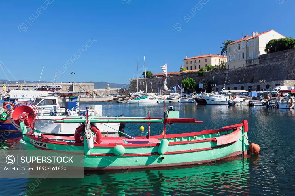 Harbour and Citadel, Ajaccio, Corsica, France, Mediterranean, Europe