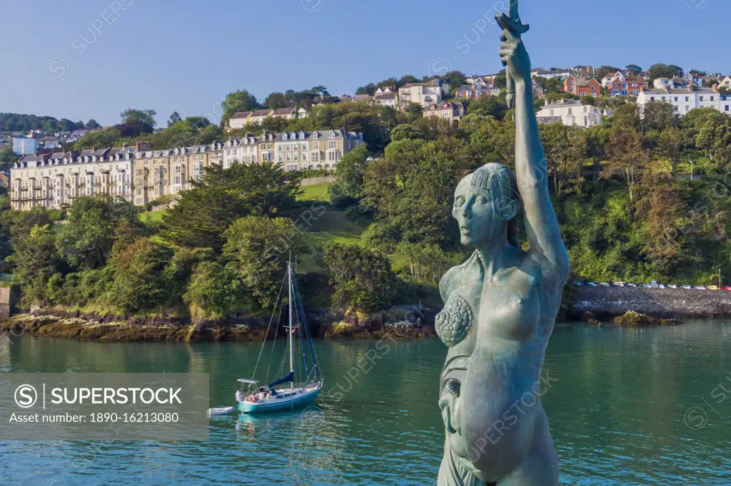 Verity statue, Ilfracombe, North Devon coast, Devon, England, United Kingdom, Europe