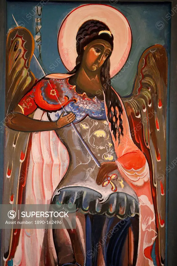 Depiction of St. Michael the Archangel, Ukrainian Greek Catholic church of St. Vladimir the Great, Paris, France, Europe
