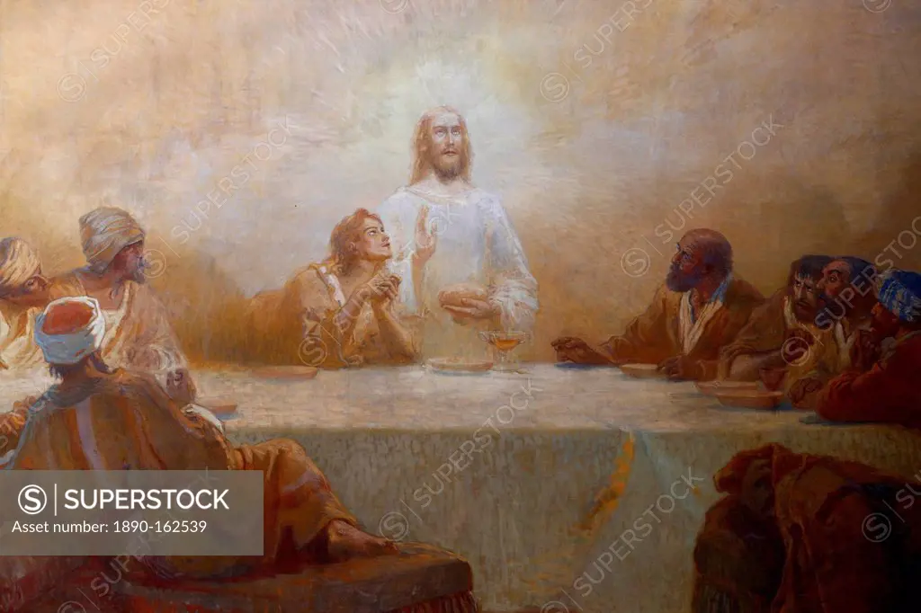 The Last Supper by Alfred Plauzeau, Saint-Jean de Montmartre church, Paris, France, Europe