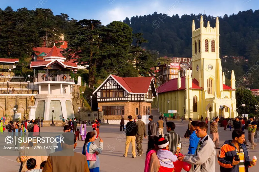 St. Michael's Cathedral, The Mall, Shimla, Himachal Pradesh, India, Asia