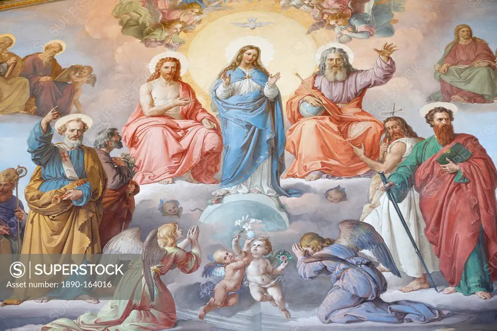 God, Jesus and Mary, Vatican Museum, Vatican, Rome, Lazio, Italy, Europe