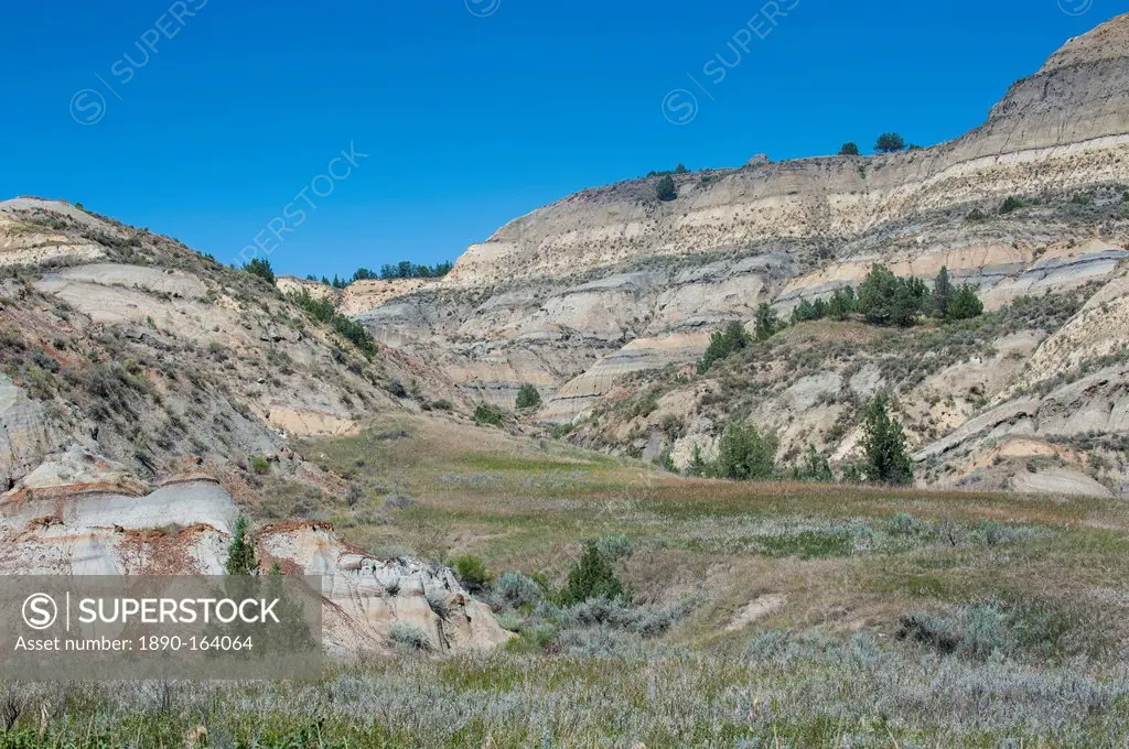 The northern part of the Roosevelt National Park, North Dakota, United States of America, North America