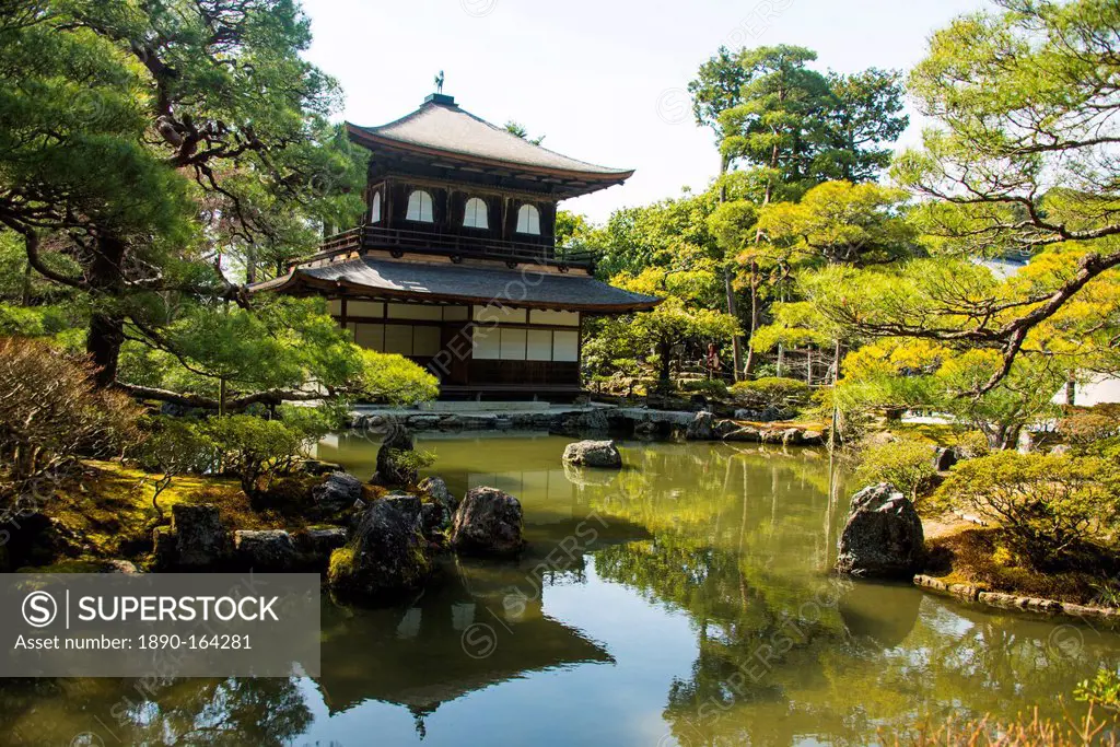 Kannon-den temple structure in the Ginkaku-ji Zen Temple, UNESCO World Heritage Site, Kyoto, Japan, Asia