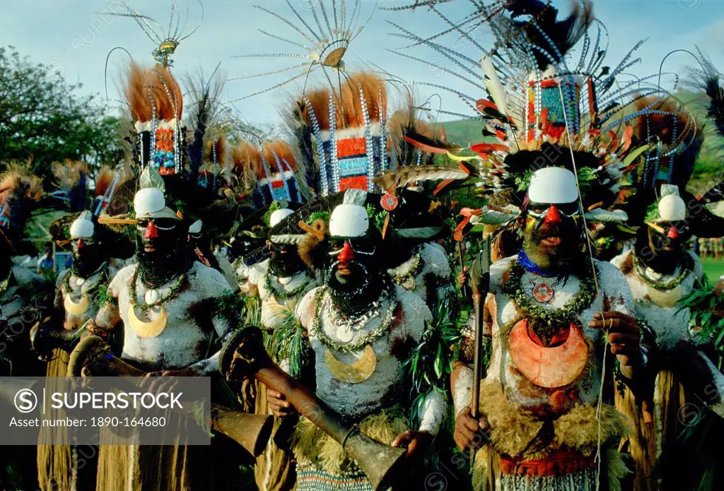 Tribal gathering Sing Sing at Mount Hagen in Papua New Guinea, South Pacific