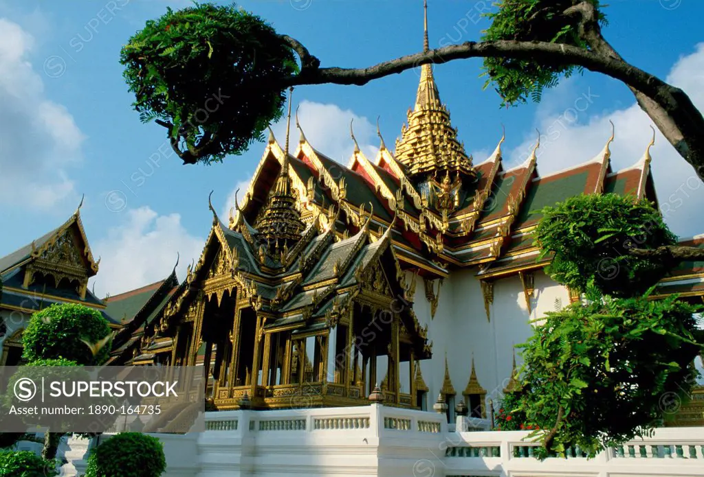 Detail of the Grand Palace (the King's Palace), Bangkok, Thailand