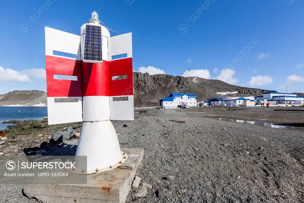 Chilean Base Presidente Eduardo Frei Montalva, Collins Harbour, King George Island, South Shetland Islands, Antarctica, Polar Regions