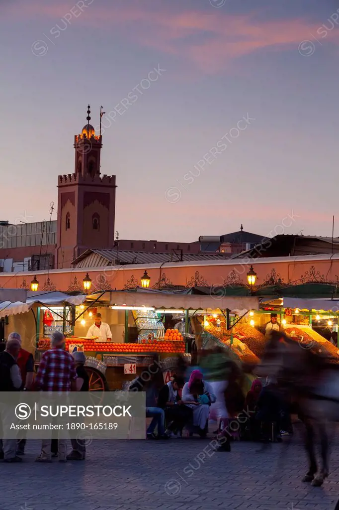Jemaa el-Fna Square, The Medina, Marrakech, Morocco, North Africa, Africa