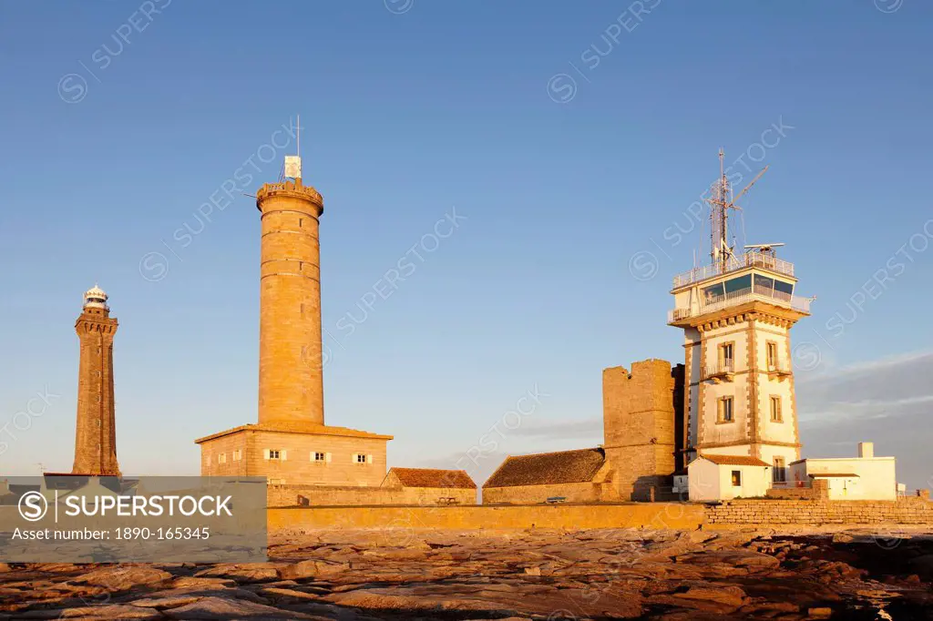 Phare d'Eckmuehl (Eckmuhl Lighthouse), Penmarc'h, Finistere, Brittany, France, Europe
