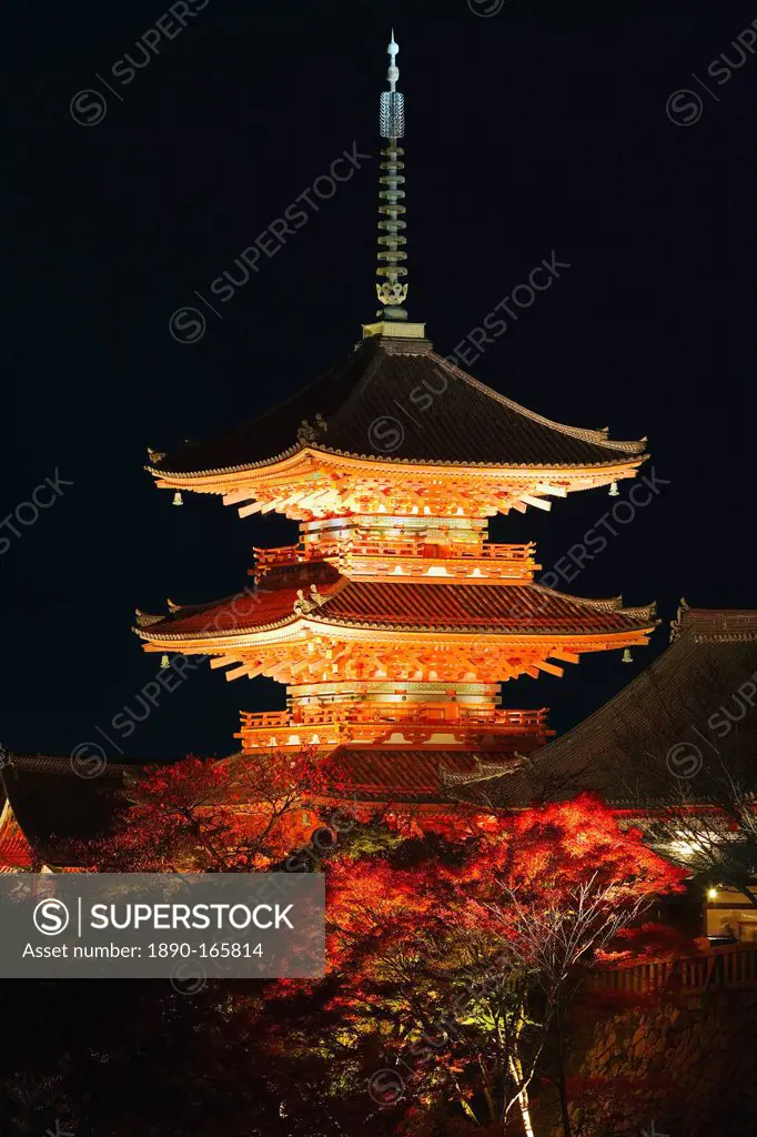 Kiyomizu-Dera Temple, first built in 798, UNESCO World Heritage Site, Kyoto, Kansai Region, Honshu, Japan, Asia