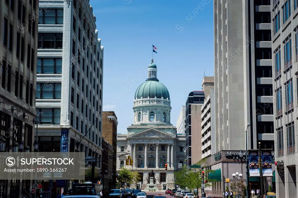 Indiana Statehouse, the State Capitol Building, Indianapolis, Indiana, United States of America, North America
