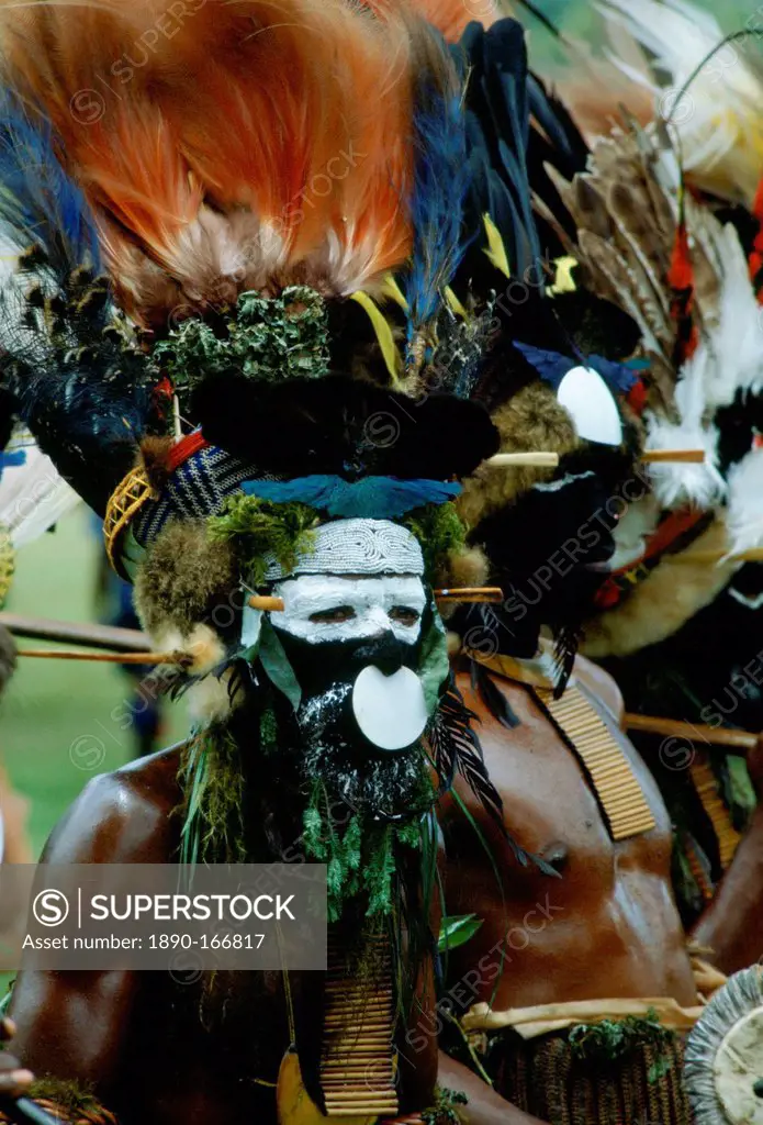 Men at Sing Sing tribal gathering Mount Hagen, Papua New Guinea