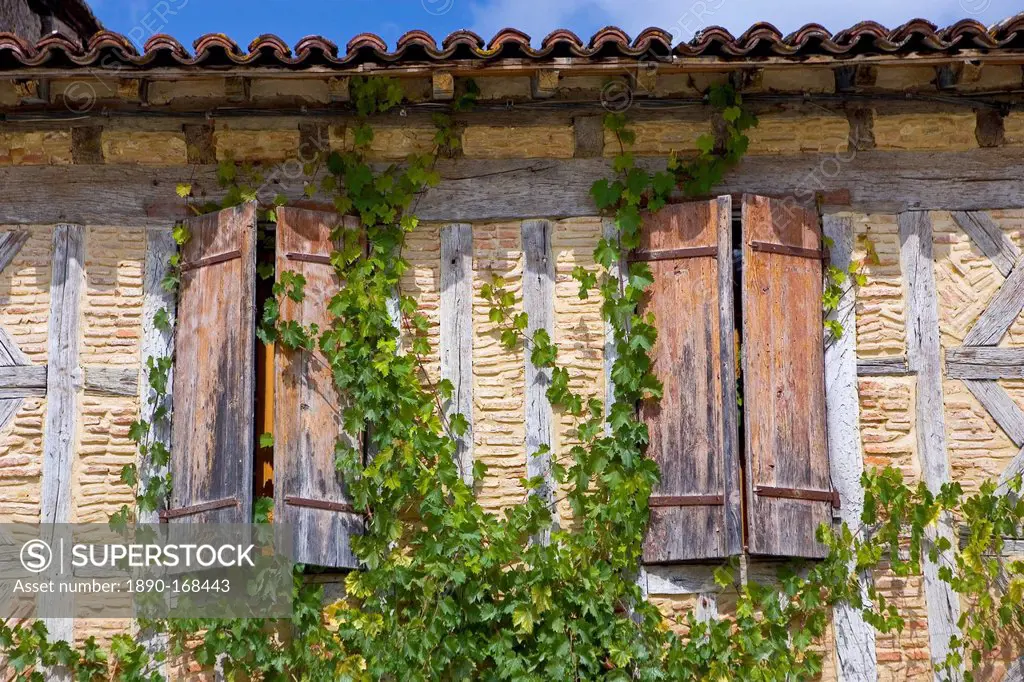 Window shutters, Labastide d'Armagnac, France