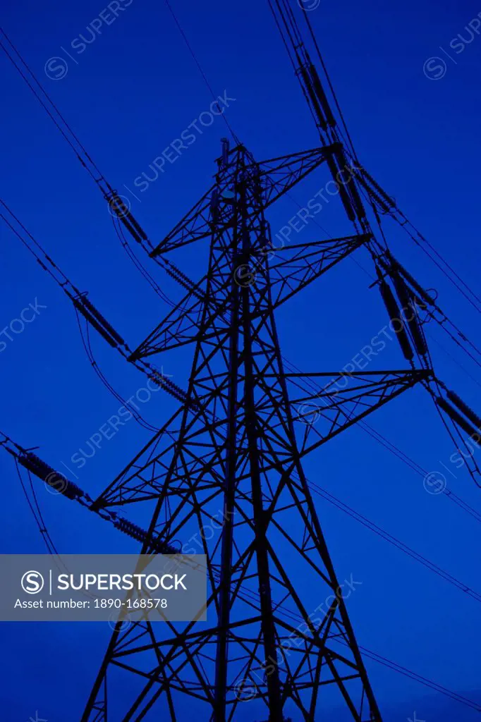 Electricity pylon in Cirencester, Gloucestershire, United Kingdom