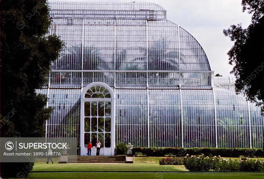 Palm House in Kew Gardens, London, United Kingdom.