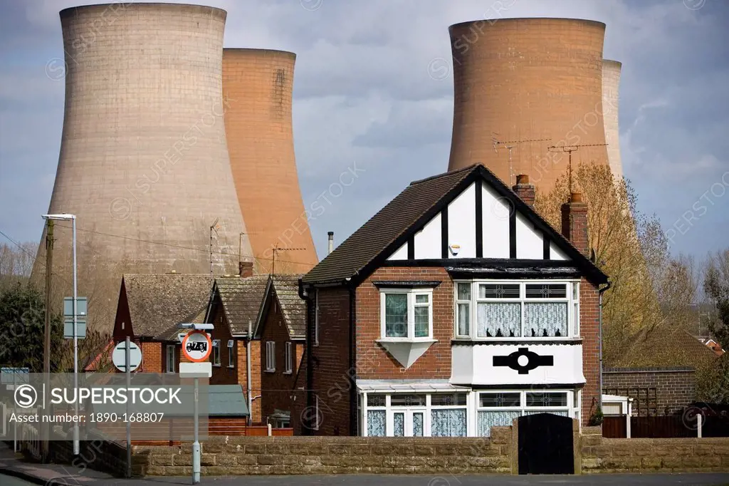 Residential properties by Rugeley Power Station, Staffordshire, United Kingdom