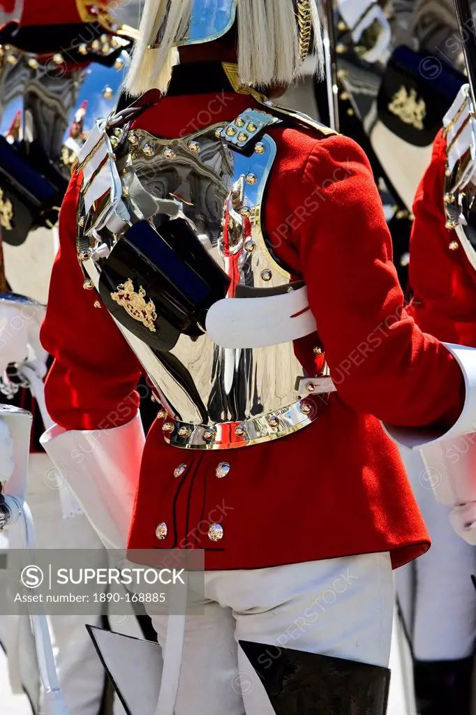 Soldier of the Life Guards Regiment on guard duty in London, United Kingdom