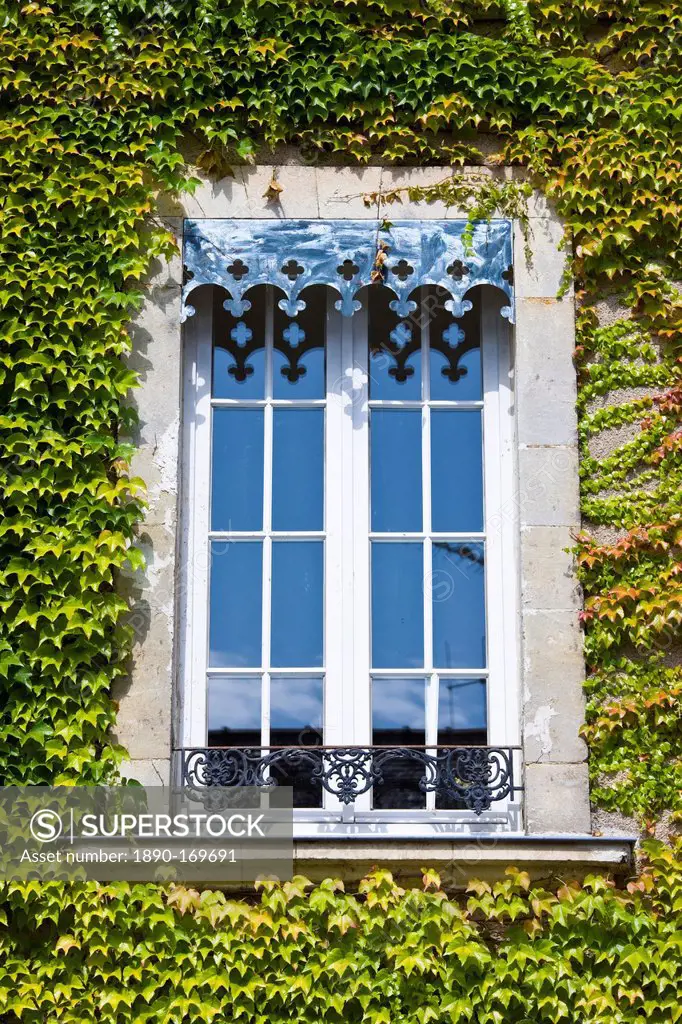 Period window in Ballee, Normandy, France