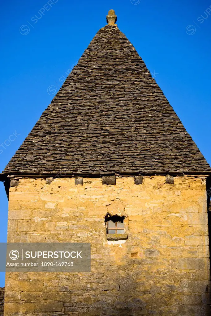 Traditional French architecture in St Genies in the Perigord region, France