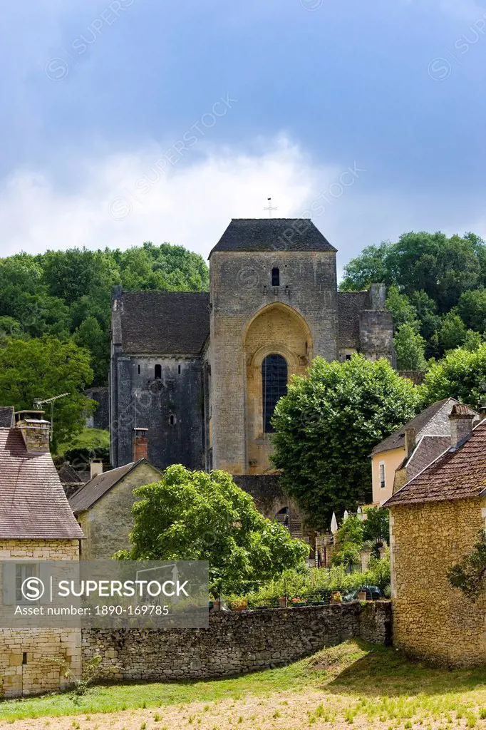 Traditional French buildings at St Amand de Coly, Dordogne, France
