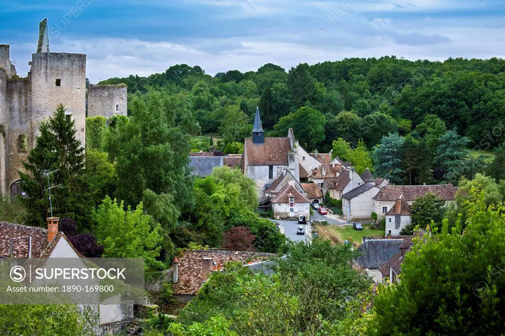 Traditional French village of Angles Sur L'Anglin, Vienne, near Poitiers, France