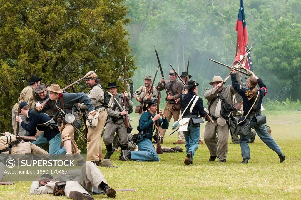 Thunder on the Roanoke Civil War reenactment in Plymouth, North Carolina, United States of America, North America