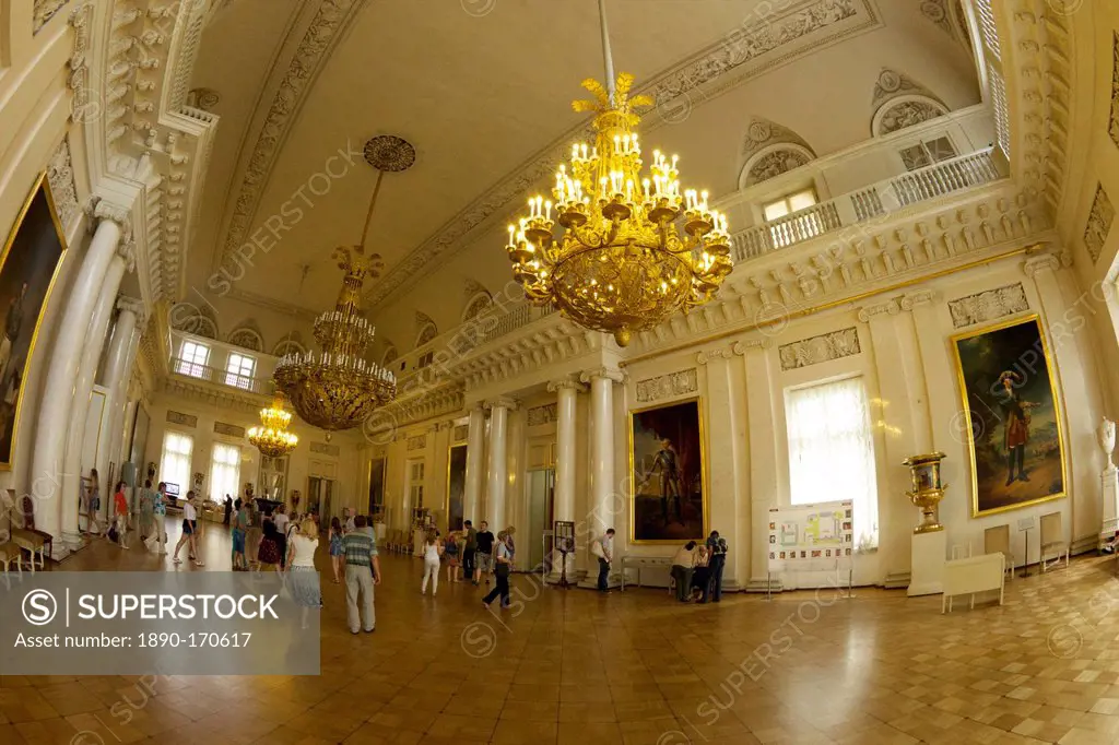 Interior of the Winter Palace, State Hermitage Museum, Winter Palace, St. Petersburg, Russia, Europe
