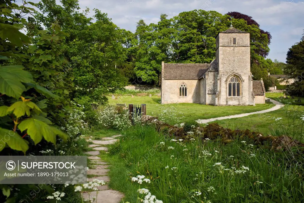 Church of St Michael and St Martin at Eastleach Martin, The Cotswolds, Gloucestershire, UK