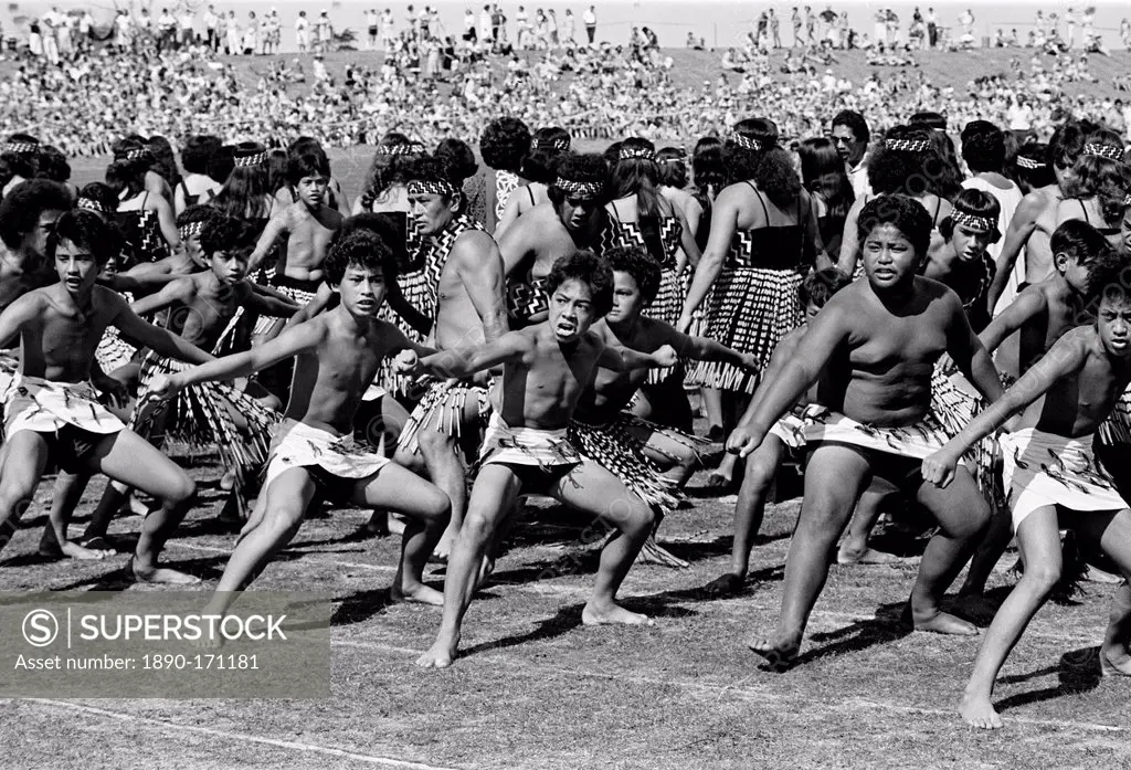 Traditional maori ceremony and war dance, New Zealand
