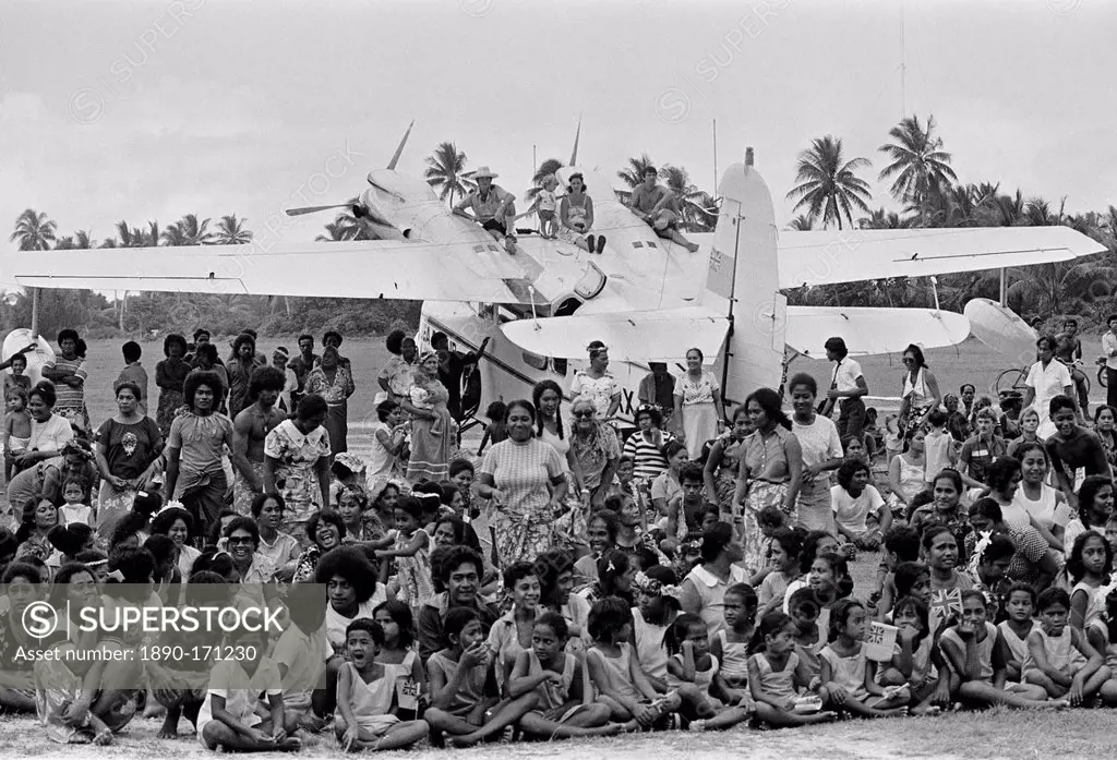 Local people at cultural event in Tuvalu, South Pacific
