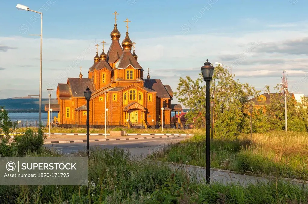 Orthodox Cathedral of the Holy Trinity, Siberian city Anadyr, Chukotka Province, Russian Far East, Eurasia