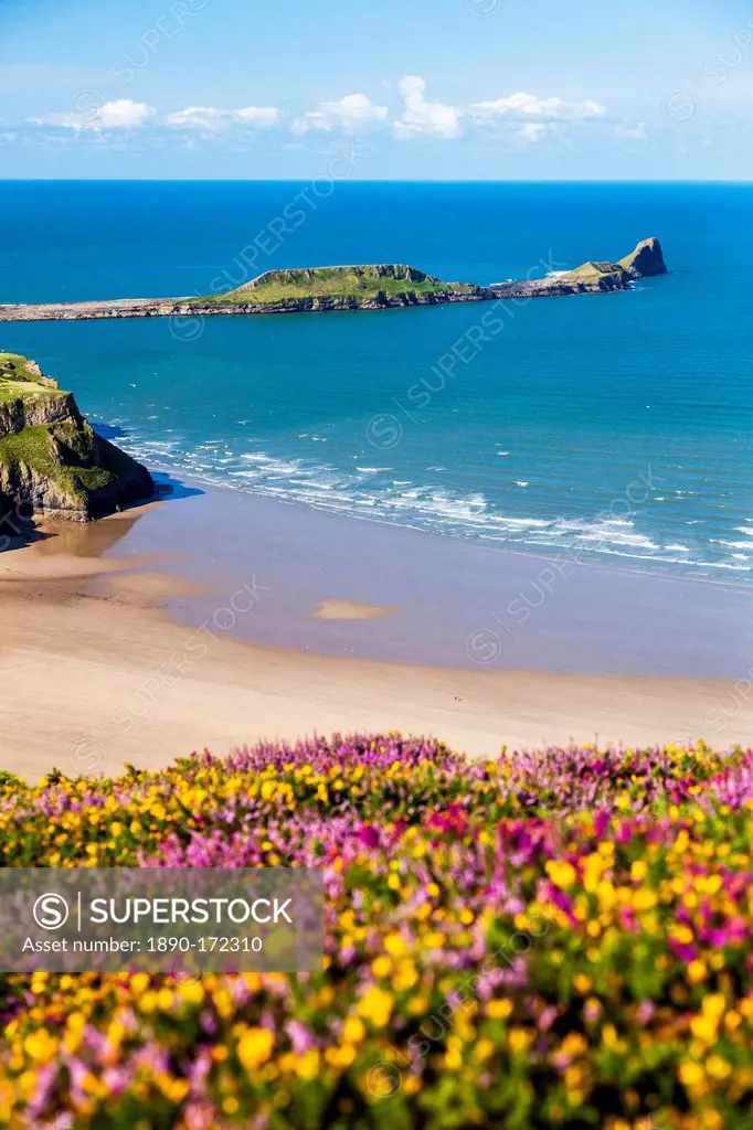 Rhossili Bay, Gower Peninsula, Wales, United Kingdom, Europe