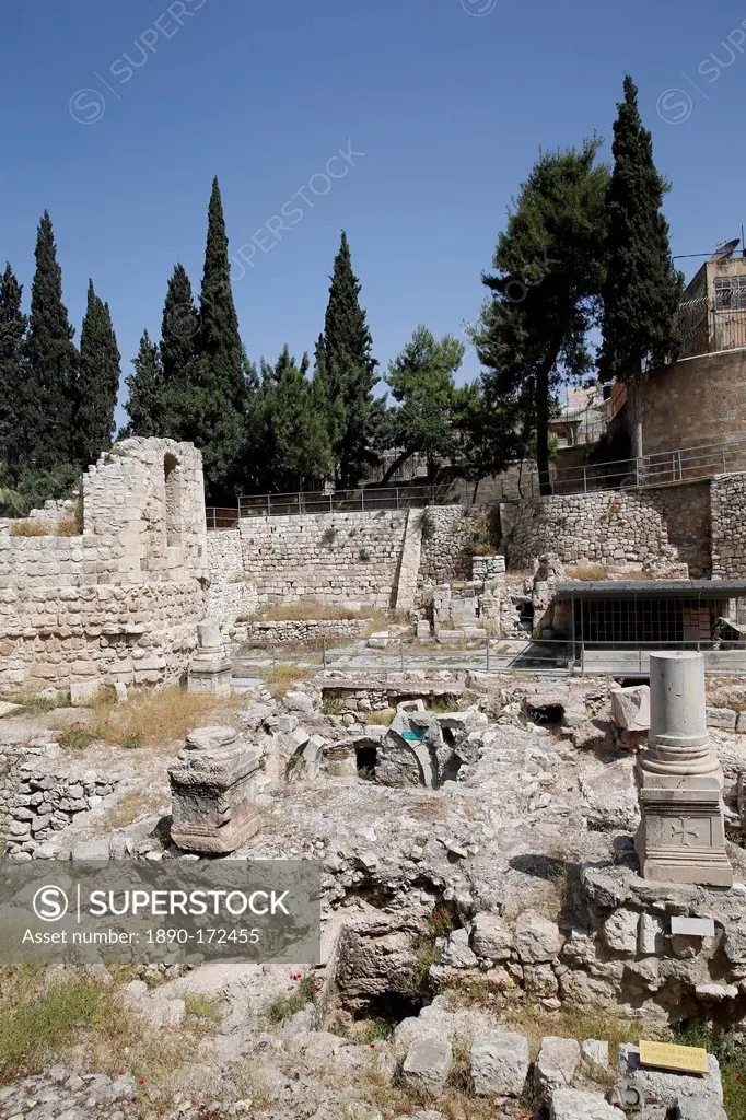 Pool of Bethesda in Jerusalem, Israel, Middle East