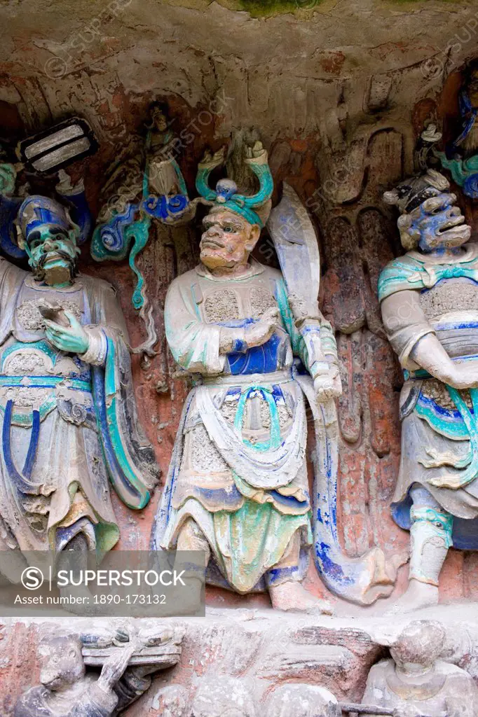 Dazu rock carvings at Mount Baoding, Chongqing, China