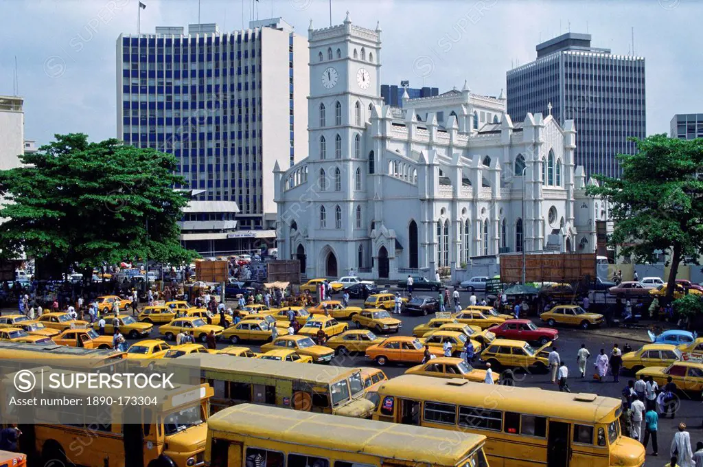 City scene, Lagos, Nigeria.