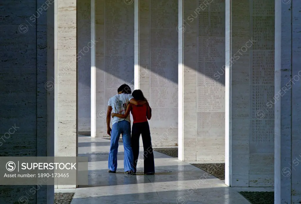 Couple at an American Cemetery, Manila, Philippines.