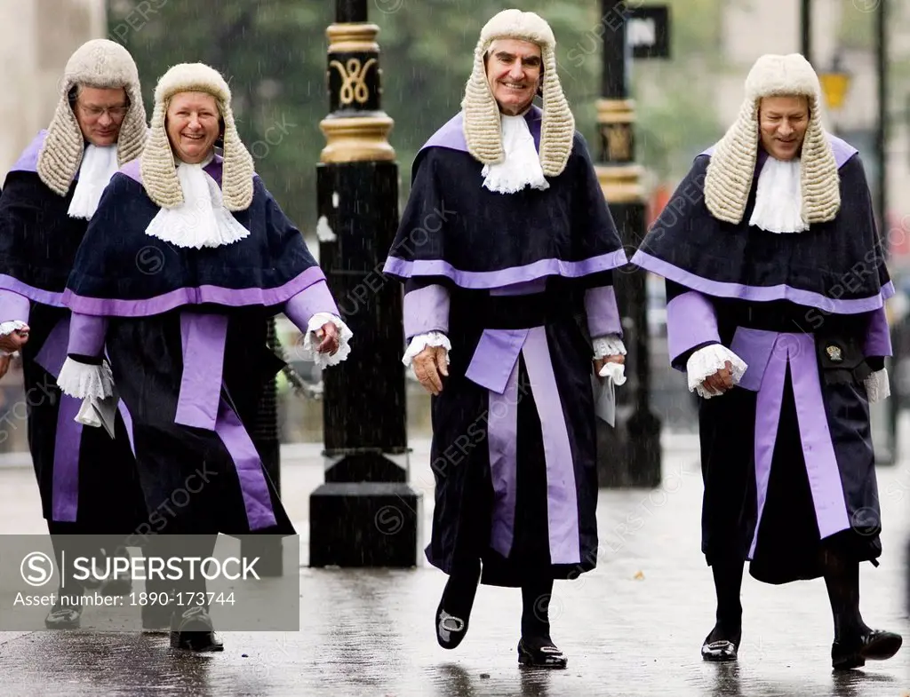 Judges Procession from Westminster Abbey, London, England, United Kingdom