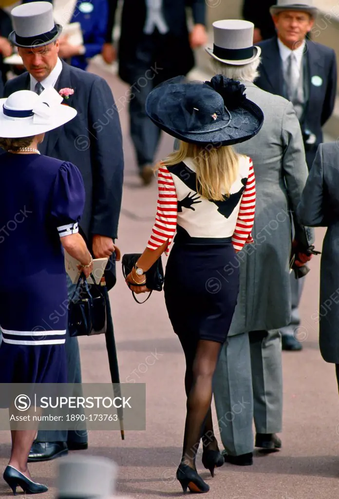Fashion at Royal Ascot races, England
