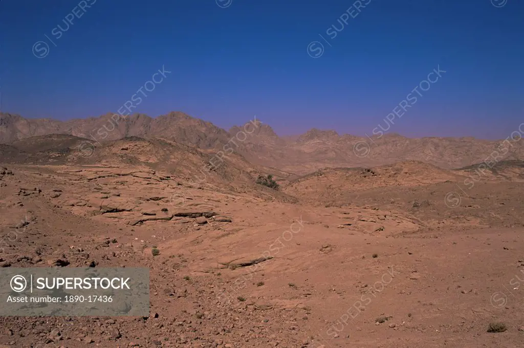 Valley of the Gazelles on the road to St. Catherine´s monastery, Sinai desert, Egypt, North Africa, Africa