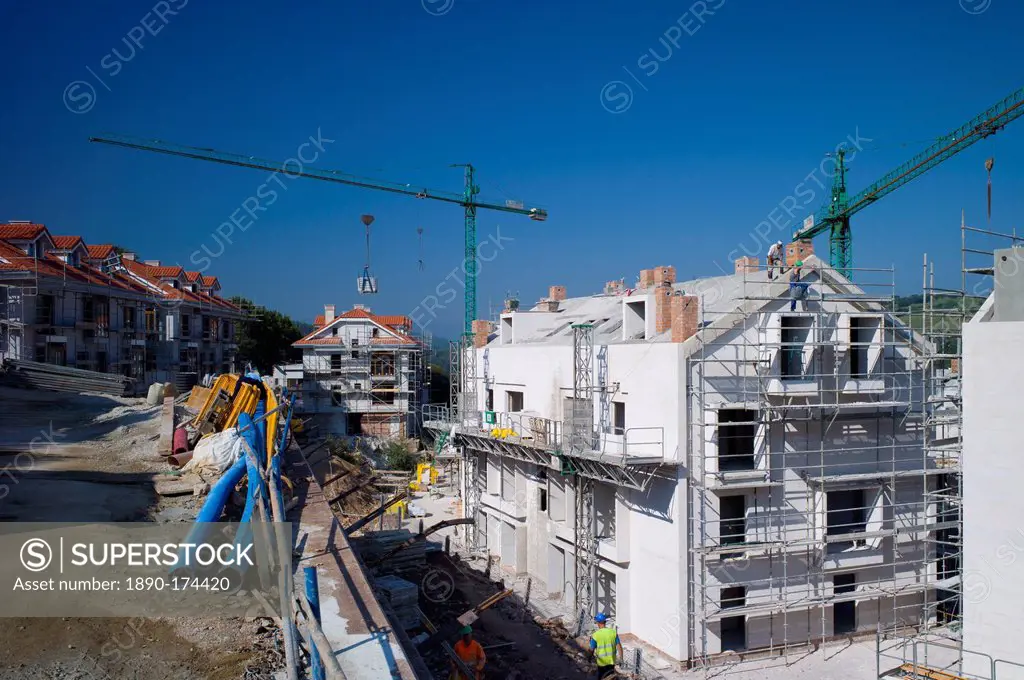 Housing development in San Vicente de la Barquera, Cantabria. There has been EU funding for many building projects in Spain.