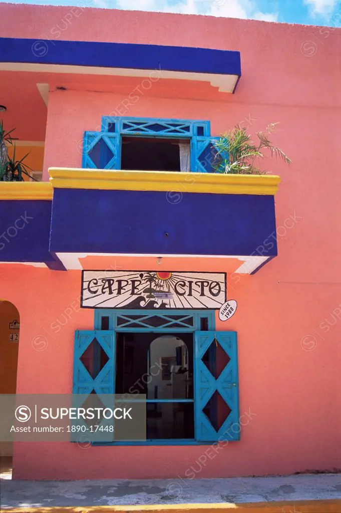 Cafe, Isla Mujeres, Yucatan, Mexico, North America