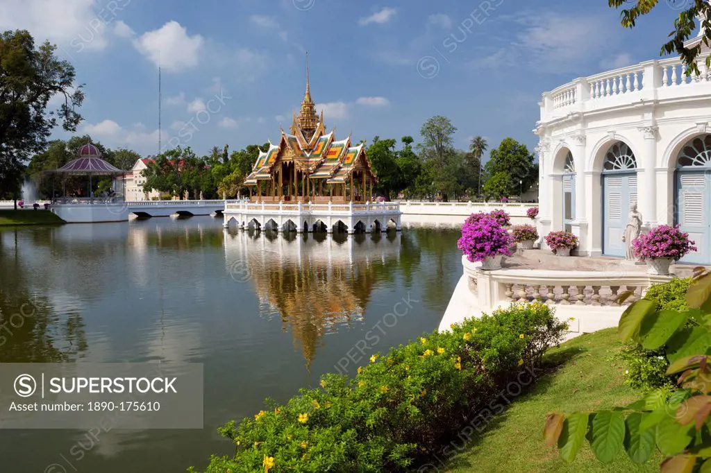 Aisawan-Dhipaya-Asana Pavilion, Bang Pa-In Palace, Central Thailand, Thailand, Southeast Asia, Asia