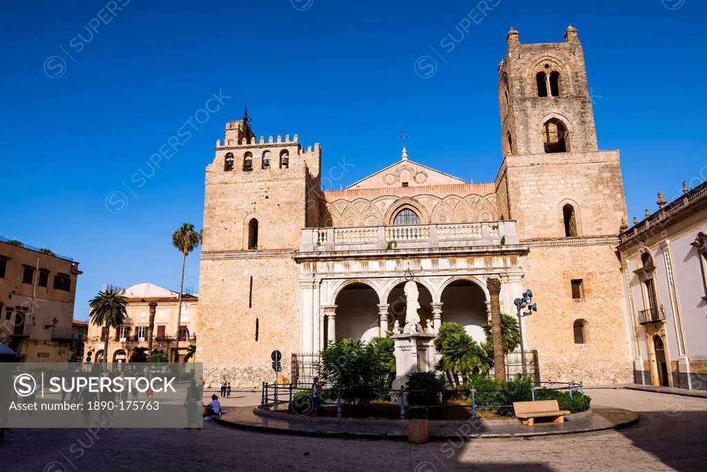 Monreale Cathedral (Duomo di Monreale) at Monreale, near Palermo, Sicily, Italy, Europe