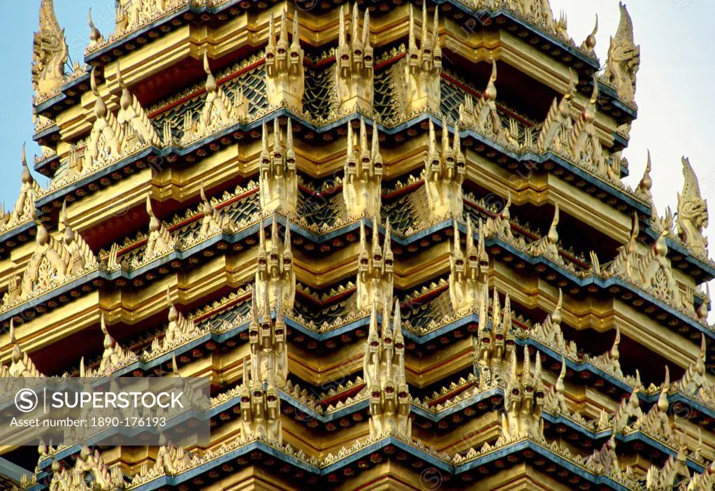 Detail of the Grand Palace, Bangkok, Thailand