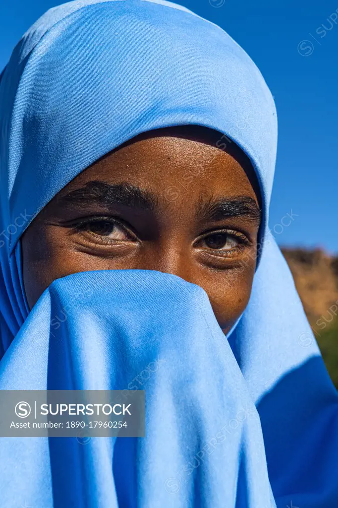 Young Tuareg girl, Oasis of Timia, Air Mountains, Niger, Africa