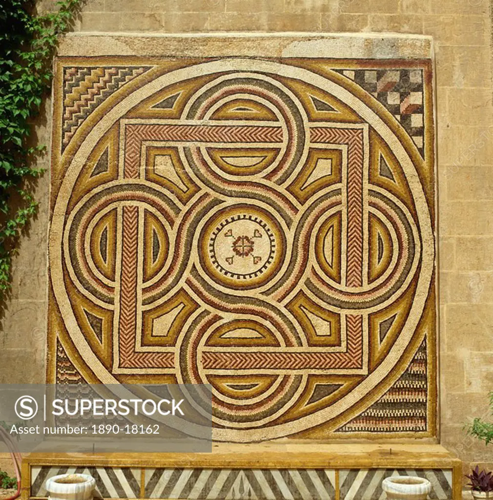 Byzantine mosaic, Aleppo, Syria, Middle East
